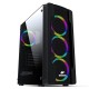 Корпус Wintek Star JX188-2 TG, ITX/ATX, USB 1*3.0/2*2.0, HD-Audio+Mic, 0,5mm, 4*ARGB fan (контроллер + пульт д/у в комплекте), чёрный