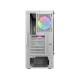 Корпус Wintek Shadow PRO 801 W-M TG, ATX, USB 1*3.0/2*2.0, HD-Audio+Mic, 2*14cm+1*12cm ARGB fan (без контроллера), белый