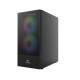 Корпус Wintek Shadow PRO 801 B-M TG, ATX, USB 1*3.0/2*2.0, HD-Audio+Mic, 2*14cm+1*12cm ARGB fan (без контроллера), чёрный
