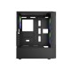 Корпус Wintek Shadow PRO 801 B-M TG, ATX, USB 1*3.0/2*2.0, HD-Audio+Mic, 2*14cm+1*12cm ARGB fan (без контроллера), чёрный