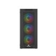 Корпус Wintek Moon PS195-5-B TG, ATX/Micro ATX, USB 1*3.0/2*2.0, 0,45mm, 4*12cm fRGB fan, чёрный