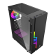 Корпус Wintek Light JX188-7-B TG, ATX/Micro ATX, USB 1*3.0/2*2.0, HD-Audio+Mic, 0,5 mm, 1*12cm fRGB, чёрный