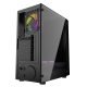 Корпус Wintek Light JX188-7-B TG, ATX/Micro ATX, USB 1*3.0/2*2.0, HD-Audio+Mic, 0,5 mm, 1*12cm fRGB, чёрный