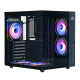Корпус Wintek Cube Pro V909-B TG, ATX, USB 1*3.0/2*2.0, 5*12cm ARGB PWM (контр. + пульт д/у), чёрный