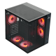 Корпус Wintek Cube Pro V909-B TG, ATX, USB 1*3.0/2*2.0, 5*12cm ARGB PWM (контр. + пульт д/у), чёрный