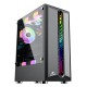 Корпус Wintek Blade D526 TG, ATX/Micro ATX, USB 1*3.0/2*2.0, HD+Mic, 0,5mm, 1*12cm DR fRGB fan, чёрный