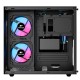 Корпус Wintek Aquarium H101-B TG, mATX, USB 1*3.0/1*2.0, 5*12cm ARGB PWM (контр. + пульт д/у), чёрный
