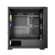 Корпус Wintek Andromeda MAX P193-M-B TG, ATX, USB 2*3.0/1*2.0, HD+Mic, 0,5mm, 4*12cm ARGB (контроллер + пульт д/у в комплекте), Black