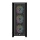 Корпус Wintek Andromeda MAX P193-M-B TG, ATX, USB 2*3.0/1*2.0, HD+Mic, 0,5mm, 4*12cm ARGB (контроллер + пульт д/у в комплекте), Black