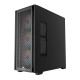 Корпус Wintek Andromeda MAX P193-M-B TG, ATX, USB 2*3.0/1*2.0, HD+Mic, 0,5mm, 4*12cm ARGB (контроллер + пульт д/у в комплекте), Black
