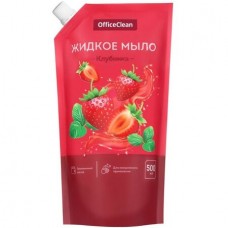 Мыло жидкое OfficeClean "Клубника", дой-пак, 500 мл (025-359432)