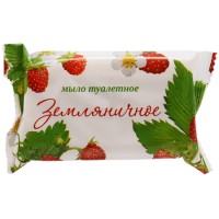 Мыло туалетное ММЗ "Земляничное", флоу-пак, 100 гр (025-317271)