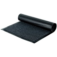 Коврик влаговпитывающий,ворсовой, ребристый OfficeClean, 40*60см, серый (025-285747)