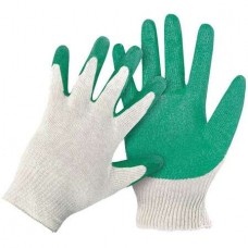 Перчатки х/б OfficeClean, эконом, 13 класс, 1-слойное латекс. покрытие, 4 нитки, цвет ассорти (025-224556)