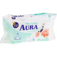 Салфетки влажные Aura "Ultra comfort", 60 штук в упаковке (025-232187)