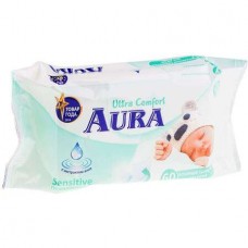 Салфетки влажные Aura "Ultra comfort", 60 штук в упаковке (025-232187)