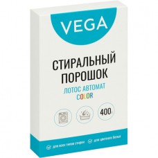 Порошок стиральный Vega, Лотос "Автомат Колор", 400 гр, карт. коробка (025-359436)