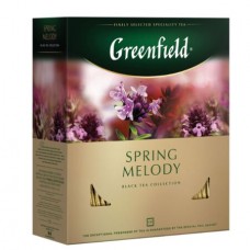 Чай Greenfield Spring Melody черный с чабрецом, 100 пакетиков (094-10655)