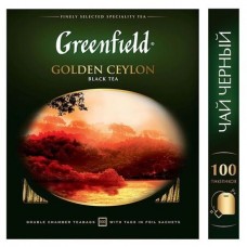 Чай Greenfield Golden Ceylon черный цейлонский, 100 пакетиков (094-2541)