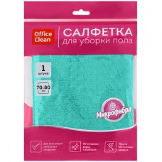 Тряпка для мытья пола OfficeClean "Премиум", микрофибра, 70х80 см, зеленая (025-320860)