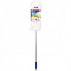 Швабра-рамка OfficeClean Professional, алюм. телескопич. ручка 75-130 см, насадка МОП хлопок 40 см (025-266759)