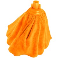 Запаска для швабры OfficeClean Professional "Юбка", микрофибра, длина 28 см, оранжевая (025-303088)
