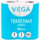 Бумага туалетная Vega 2-слойная, 4 шт, эко, тиснение, белая, 100% целлюлозо (025-315618)