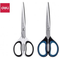 Ножницы DELI "Soft-touch", 175 мм, прорезиненные ручки, ассорти (044-6058)