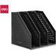 Лоток вертикальный DELI, 3 отделения, складной, темно-серый (044-78995DGR)