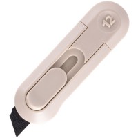 Нож-мини канцелярский NUSIGN,  80х25 мм, серый (044-NS065T)