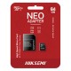 MemoryCard microSDXC  64GB, Hiksemi NEO HS-TF-C1/64G (Hikvision), Class 10 and UHS-I, adapter