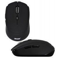 Мышь Acer OMR050, Wireless, BT/2,4GHz, Optical 800-1600 dpi, 1AAA, USB, black
