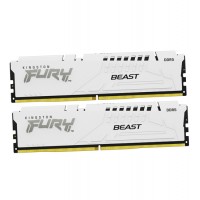 Оперативная память DDR5 32 GB {комплект} <6400MHz> Kingston Fury Beast (AMD+Intel), KF564C32BWEK2-32, (2x16GB), white