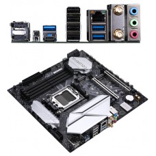 Материнская плата Socket AM5, MATX, AMD B650 (DP+HDMI) BATTLE-AX B650M-PLUS WIFI V15I, 4DDR5, 1PCIx16,PCIx1