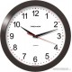 Часы настенные Troyka, круглые, 29х29х3,5, черная рамка (025-11100112)