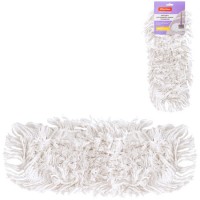 Запаска для швабры OfficeClean Professional, 40х10 см, хлопок (ворс 3-5,5см), белая (025-303084)