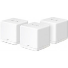 Домашняя Mesh Wi-Fi система GbE AX1500 Mercusys Halo H60X(3-pack) <Wi-Fi 6, бесшовный роуминг 802.11k/v/r, 1201Mbps 5Ghz + 300Mbps 2.4Ghz, 802.11ax/ac/n/a, 3 порта LAN/WAN GbE>
