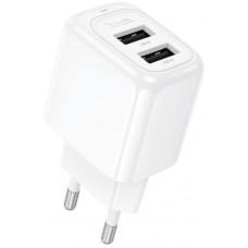 Зарядное устройство с кабелем Type-C Hoco CS51A, 2.4A, White