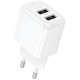 Зарядное устройство с кабелем Type-C Hoco CS51A, 2.4A, White