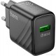 Зарядное устройство с кабелем Type-C Hoco CS21A, Fast Charge, Black