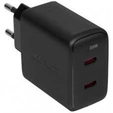 Зарядное устройство  2xType-C, ACEFAST A49, 35W, Fast Charge, Black
