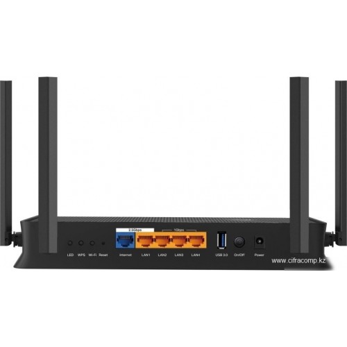 Маршрутизатор беспроводной BE3600 GbE Tp-Link Archer BE230 (Двухдиапазонный беспроводной маршрутизатор Wi-Fi 7 BE3600, 688 Мбит/с для 2.4 ГГц + 2882 Мбит/с для 5 ГГц, 4 × внешние антенны, четырехъядерный процессор 2.0 ГГц, 1 × WAN-порт 2.5 Гбит/с + 1 × LA