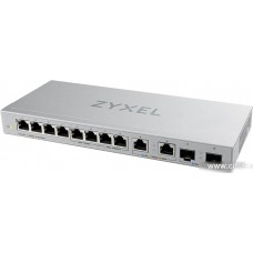 Unmanaged Multi-Gigabit Switch Zyxel XGS1010-12, 8xRJ-45: 1G, 2xRJ-45: 1/2.5G, 2xSFP+, desktop, fanless (XGS1010-12-ZZ0102F)