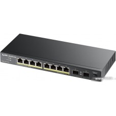 Unmanaged Gigabit PoE Switch Zyxel GS1100-10HP, 8xRJ-45: 1G PoE+, 2xSFP, 130W PoE budget, desktop, fanless (GS1100-10HP-EU0102F)