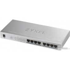 Unmanaged Gigabit PoE Switch Zyxel GS1008HP, 8xRJ-45: 1G PoE+, 60W PoE budget, desktop, fanless (GS1008HP-EU0101F)
