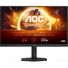 Монитор Игровой 27" AOC Q27G4XF/01/00 IPS 2560x1440 180Hz 1ms 300cd/m 1000:1 2xHDMI 1xDP Black