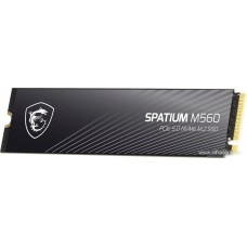 Твердотельный накопитель 1000Gb SSD MSI SPATIUM M560 PCIe 5.0 NVMe M.2 1TB R10200Mb/s W8400MB/s