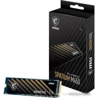 Твердотельный накопитель 1000Gb SSD MSI SPATIUM M450 M.2 PCIe NVMe R3600Mb/s W3000MB/s SPATIUM M450