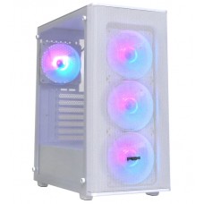 Компьютерный корпус FSP CMT196W, Без БП, 1xUSB3.0/2xUSB2.0, 4x ARGB 120mm, Glass, White, ATX (CMT196 (White))