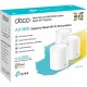 Домашняя Mesh Wi-Fi система GbE AX1800 Tp-Link Deco X20 (3 устройства) <Бесшовный роуминг, Wi-Fi 6, 5 ГГц: до 1201 Мбит/с (802.11ax), 2,4 ГГц: до 574 Мбит/с (802.11ax), 802.11ax/ac/a/b/g/n, 2 гигабитных порта LAN/WAN, Beamforming, MU-MIMO, OFDMA, Площа